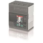 ABB Maksimalafbryder Tmax XT4S 250 Ekip LS/I, 4-polet, 250A, grå med hvid/rød afbryderarm og grønt display.