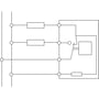 Elektrisk diagram for ClimaSys termostat, der viser komponenter og tilslutningsmuligheder for temperaturstyring.