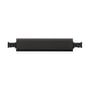 SG Armaturen Zip 230V indbygning midtertilkobling i sort finish, set fra fronten.