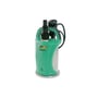 Marina Pumps SX 350/S HL dykpumpe i rustfrit stål og grøn plast med håndtag og slangekobling på hvid baggrund.