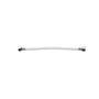 VAERK tilslutningsslange i hvid PVC med 1/2" messing møtrikker i begge ender, 400 mm lang.