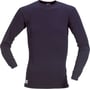Mascot undertrøje Kiruna i marineblå med lange ærmer og rund hals, lavet af 100% polyester (CoolMax®).