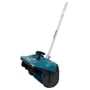 Makita SN400MP sneslynge-forsats i turkis og sort plast, med teleskopskaft og håndtag på hvid baggrund.