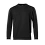 Mascot sweatshirt i sort, herremodel med rund hals og lange ærmer, fremstillet af 60% bomuld og 40% polyester.