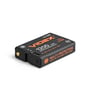 Videx genopladeligt Li-ion-batteri på 1200 mAh set skråt fra siden med ladeport og kontaktpunkt synlige.