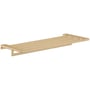 Hansgrohe AddStoris hylde i børstet bronze, 648 mm bred, med en solid metalramme og tre parallelle hyldestave.