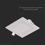 V-TAC LED Panel Premium vist med tekst om op til 80% energibesparelser sammenlignet med traditionel belysning.