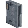 Schneider Electric Modicon TM3 DI16 udvidelsesmodul med 16 digitale indgange og 24V DC forsyning, vist fra venstre side med skrueklemmer og DIN-skinne montering.