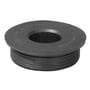Purus gumminippel i sort EPDM-gummi med dimensionerne 83/50 mm og en udvendig gevind for tætning.