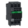 Schneider Electric TeSys D hjælperelæ med 3 NO og 2 NC kontakter, 24 V DC lavt forbrug, set forfra med mærkedetaljer tydeligt.