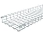 Legrand gitterbakke FC 105/500-E med elektrogalvaniseret overflade, 3 meter lang, 105mm høj og 500mm bred.