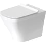 Duravit Durastyle væghængt toilet i hvid keramik med 57 cm dybde og WonderGliss overflade.