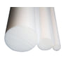 Plast rundstang, PTFE teflon, Ø60 mm, hvid - 1 meter