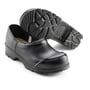 Sika Footwear 885 Flex sikkerhedstræsko i sort læder, str. 40, med stål tåværn og skridsikker sål.