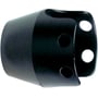 Schneider Electric ZBZ1602 sort beskyttelseskrave med kromdetaljer, designet til 22 mm komponenter og robust industriel brug.