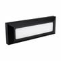 SpectrumLED 6 W LED-trappelys i sort set skråt fra den modsatte vinkel med den hvide lysflade synlig.