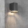 Elm udendørs væglampe, GU10, sort - Nordlux + Ekskl. lyskilde (tom)