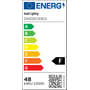 Energimærke for Ansell Lighting E-Cell Eco LED bånd med energiklasse F og et forbrug på 48 kWh/1000h.
