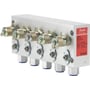 Danfoss MBV 5000 testventil med 5 udtag og 1/4" tilslutning, vist fra siden med mærkat.