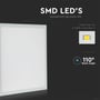 Grafik af V-TAC LED-panelet med en enkelt LED-chip og angivelse af lysspredning på 110 grader.