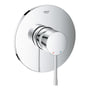 GROHE Essence New forplade i krom finish, med et greb og diskret indikation af varmt og koldt vand.