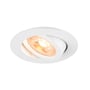 SLV NEW TRIA 68 downlight i hvid med drejelig lyskilde, klar til GU10 pære, hvid ramme.