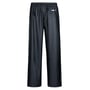 Hele Lyngsøe Rainwear LR-41 PU regnbuksen i marine, størrelse XS, vist forfra med god afstand omkring benene.