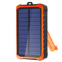 Bagsiden af 4smarts Solar Power Bank Prepper med solpaneler og foldbart håndsving, vist på hvid baggrund.
