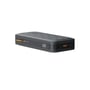 Sort Xtorm Fuel Series 5-powerbank med 27.000 mAh set fra siden, med porte og display, der viser 68 % batteri.
