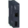 Schneider Electric TM3 busmodul, modtager 24 V AC/DC, med tydelige mærker og porte til tilslutning.