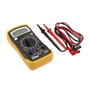 Ironside multimeter med LCD-display set tættere på, så drejeknappens måleområder og tilslutninger ses tydeligt.