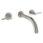 Grohe Atrio vægmonteret håndvaskarmatur, S-Size, m/ push-up bundventil, Supersteel