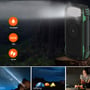 4smarts Rugged TitanPack UltiMag powerbank med LED-lys i forskellige funktioner: floodlight, SOS og strobe.