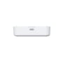 D-Link 5G NR AX3000 Wi-Fi 6 mobilrouter set direkte fra siden med stikporten midt på siden.