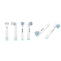 En samling af individuelle Nordic Quality EB60P Pro Gum Care tandbørstehoveder set fra forskellige vinkler for at vise detaljer og design.