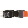 Schneider Electric drejeafbryder XB6 rektangulær, med oplyst orange knap, Ø16mm og 2 positioner.