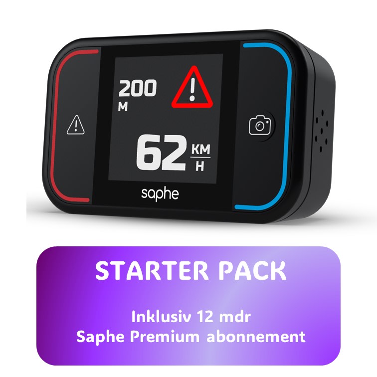 Trafikalarm SAPHE Drive Pro starter pack incl. 12 mdr abonnement ‒
