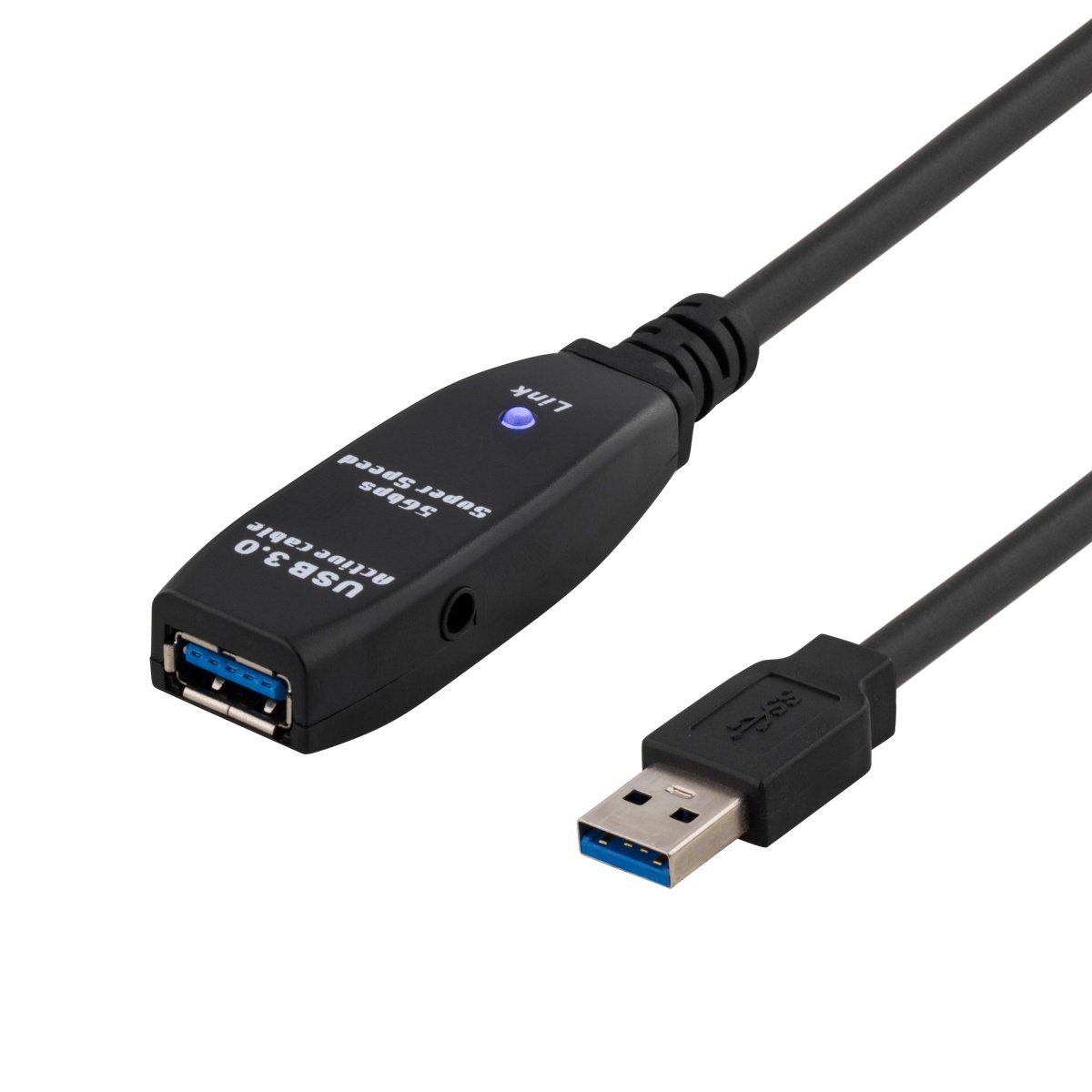 at tiltrække Optimistisk Banquet DELTACO PRIME aktiv USB 3.0-forlængerkabel, Type A han-hun,3m, sort ‒  WATTOO.DK