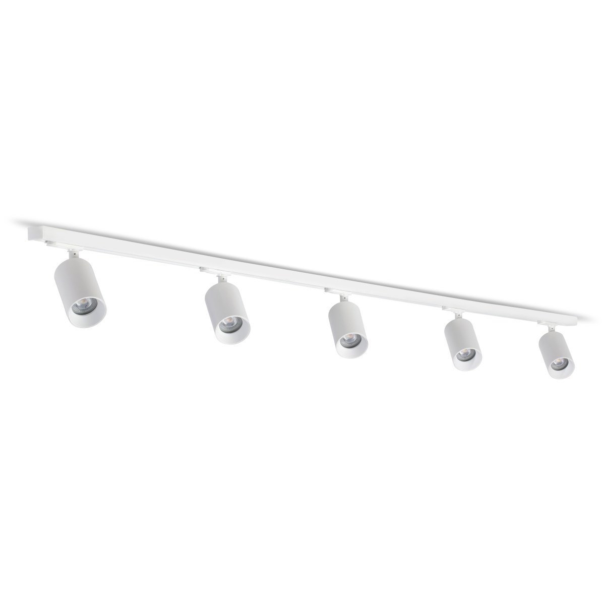 pisk blød barriere Skagen 5, komplet lysskinne med 5 LED-spot - 2 meter, hvid ‒ WATTOO.DK