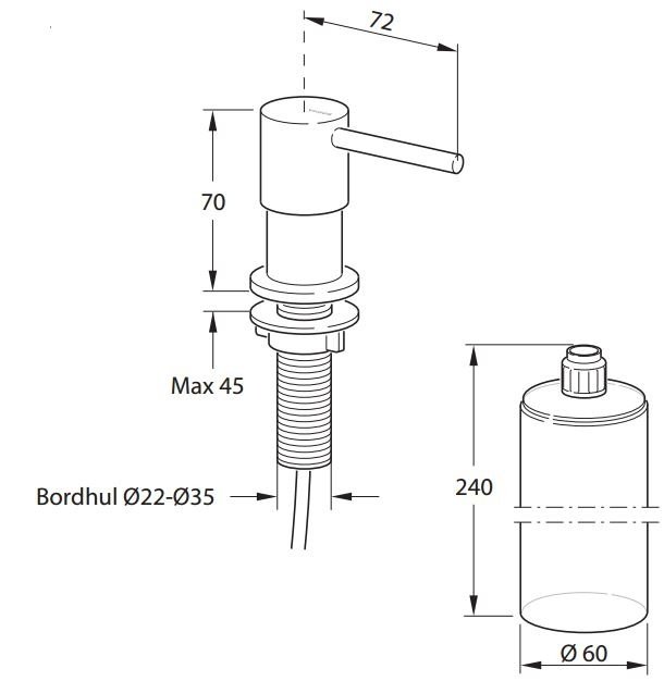 Maleri træ Matematik Børma A10 sæbedispenser - krom (774543104) billigt online ‒ WATTOO.DK