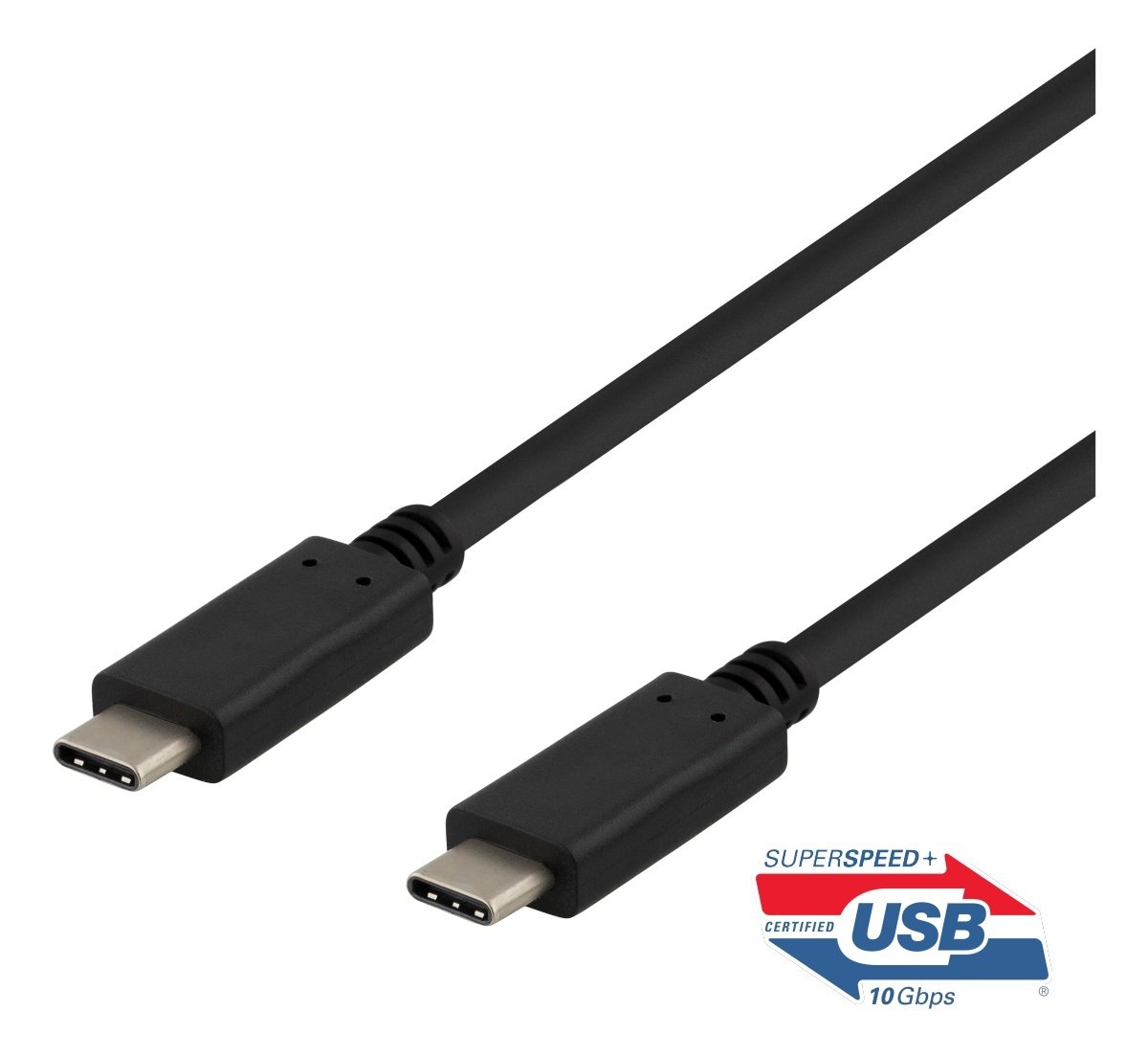 lommelygter Latter videnskabsmand DELTACO USB-C to USB-C kabel, 0.5m, 10Gbps, 100W 5A, USB 3.1 Gen 2, E- ‒  WATTOO.DK