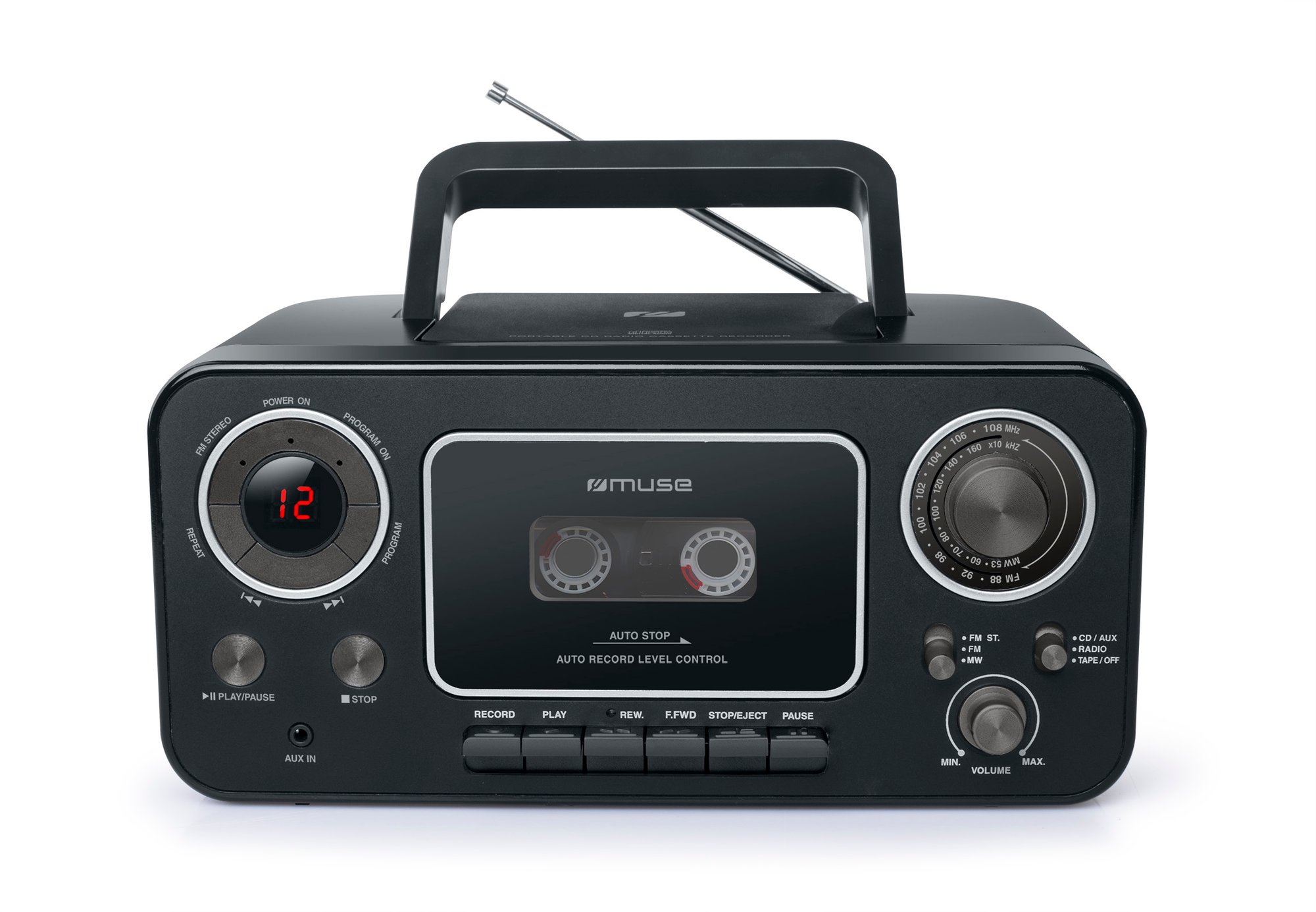 Muse M-182 RD er en berømt radiokassetteoptager. M-182 er en retro-radio med CD-afspiller og med en dejlig kombination af funktioner. Lyt til kassettebånd, lyt til dine CD'er eller hør radio. ‒ WATTOO.DK
