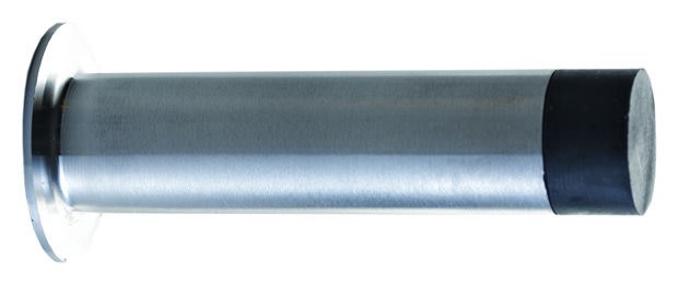 Randi Line 18, dørstop, 150 høj, Ø22 mm, matbørstet rustfri stål ‒ WATTOO.DK