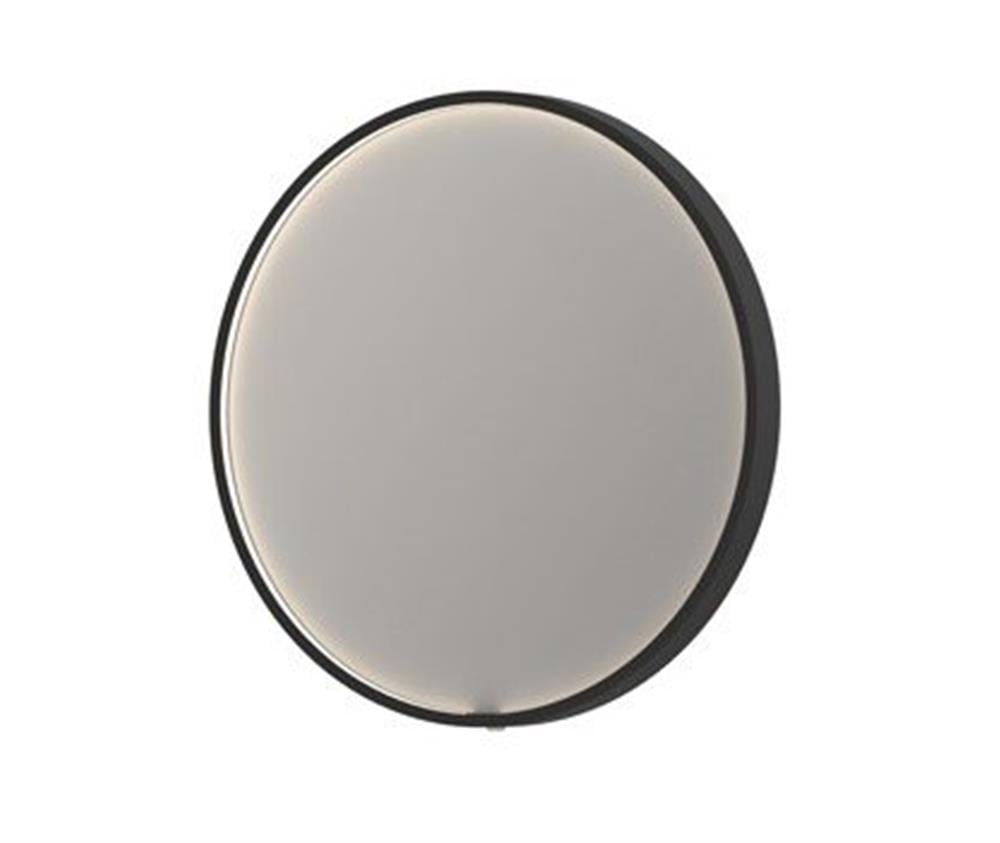 Proline spejl Ø60, matsort aluramme (786056231) online ‒ WATTOO.DK
