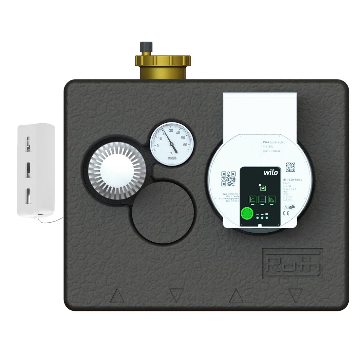 Roth Minishunt Plus med termostat kapillarføler (466210141) ‒ WATTOO.DK