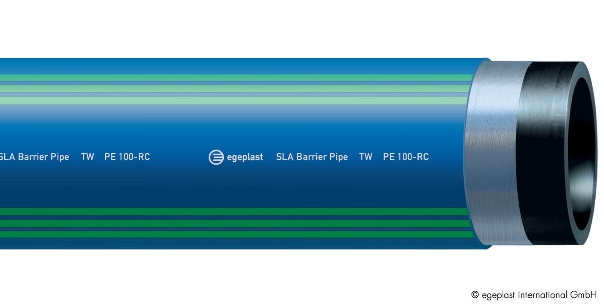 kig ind Patronise Anholdelse Egeplast 200 mm SLA-rør, PE100 PN10 SDR17 m/alu-kappe, blå, 12 m ‒ WATTOO.DK