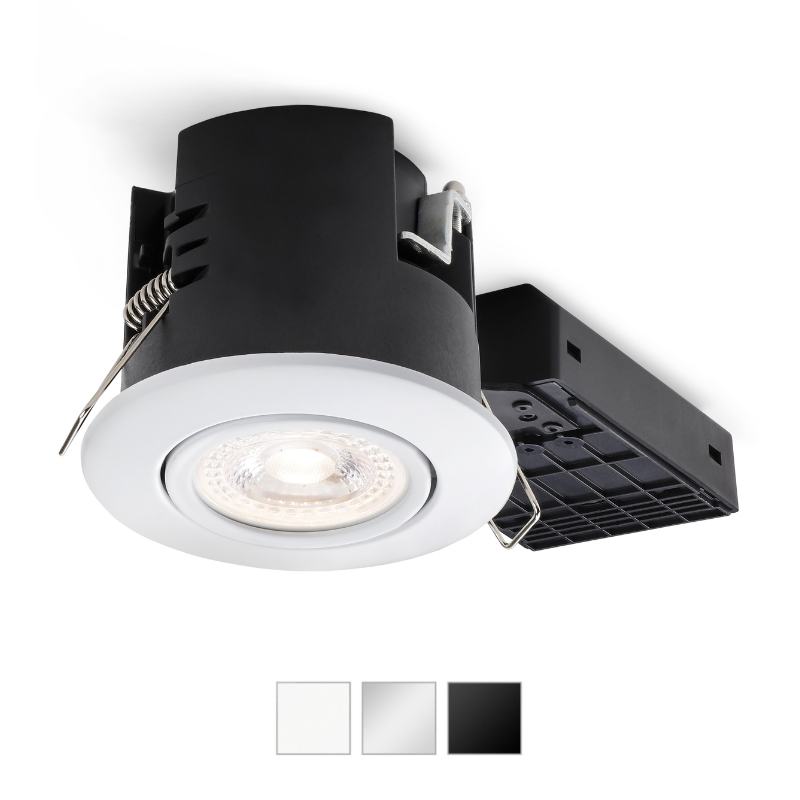 søster Ren let Nordtronic Uni Install indbygningsspot LED, GU10 (230V) ‒ WATTOO.DK