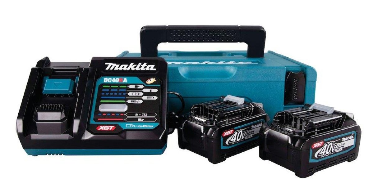 Barn Savvy konjugat Makita batteripakke 40V, 2x4,0 Ah batterier, hurtiglader i Makpac kuffert.  191J97-1 ‒ WATTOO.DK
