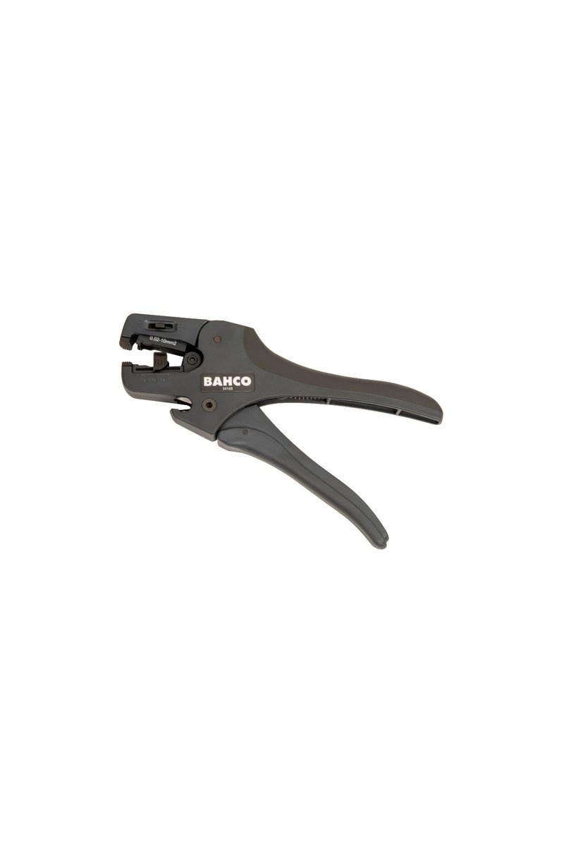 Bahco automatisk afisoleringstang til 0,02-10mm2 kabler, med integreret kabelsaks og ergonomisk håndtag.