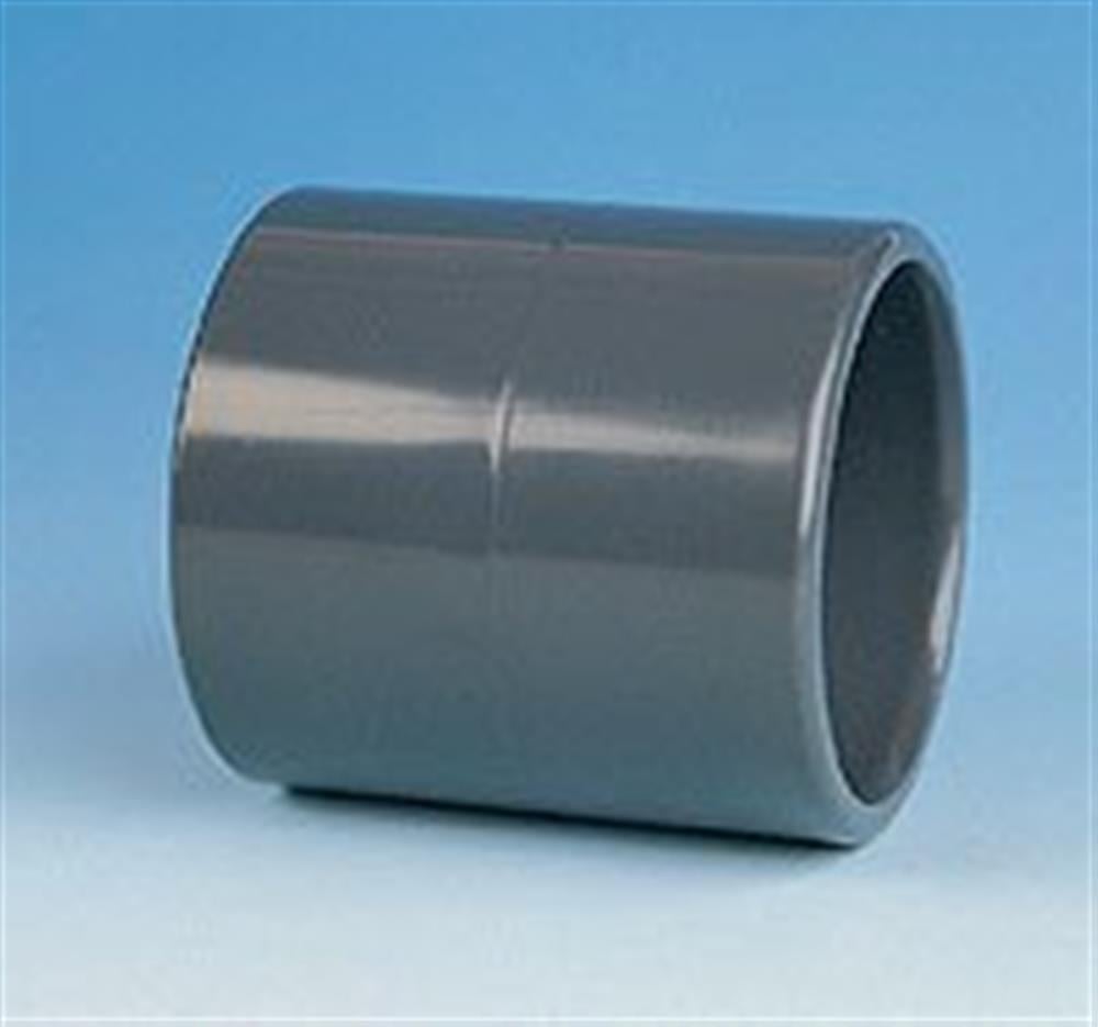 PVC Muffe 125 Mm – Zum Verbinden Von Lüftungsrohren, Weiß